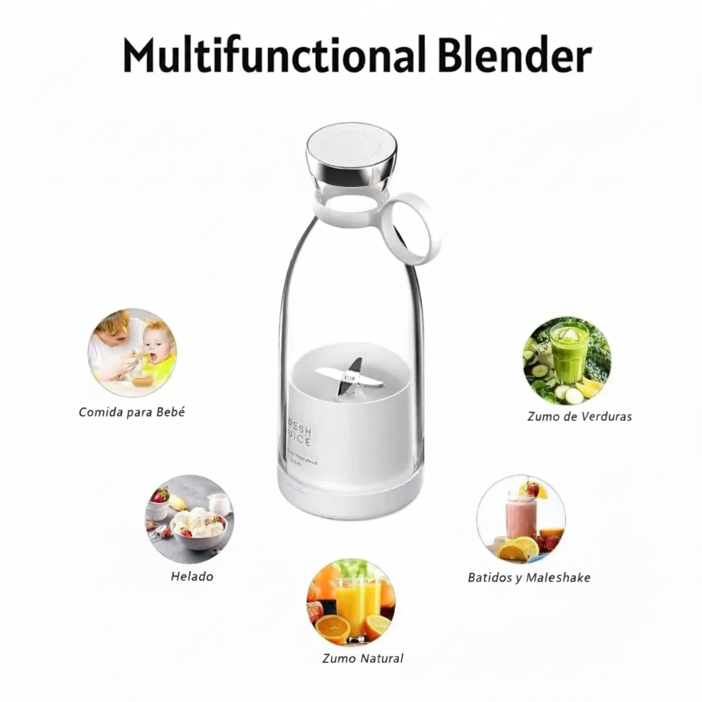 Mini Licuadora Rápida Portátil 350 Ml